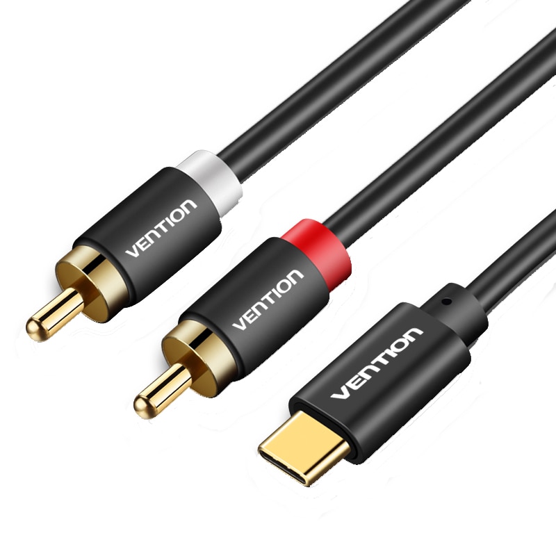 Janice look for Borrow Adaptor pentru cablu de linie audio USB tip-C la RCA ,cablu cu mufa USB C  Tulip ,0.5 metri, Vention - eMAG.ro