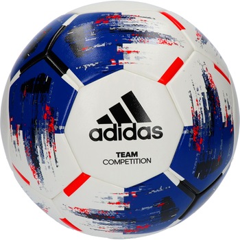 Minge fotbal Adidas Team Competition, alb/albastru, 5 Minge fotbal Adidas Team Competition, alb/albastru, 5