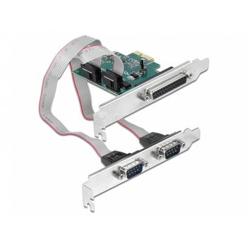 Placa pci Express Delock 90413, 2x Serial rs-232 + 1x Paralel db25 ieee1284 Placa pci Express Delock 90413, 2x Serial rs-232 + 1x Paralel db25 ieee1284
