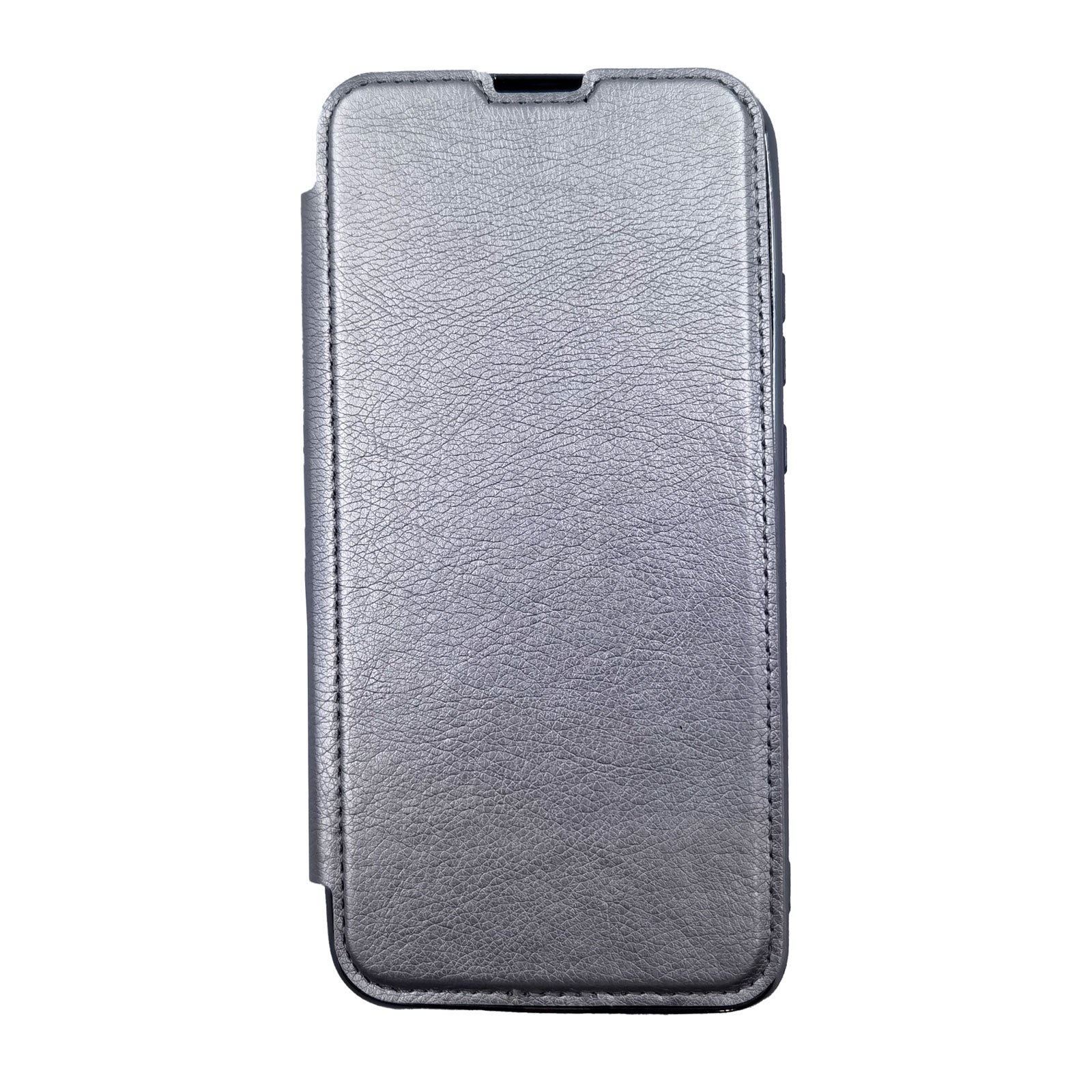 Husa Flip Carte Huawei P40 Lite E model Electrobook Cu Suport Card, Antisoc, Viceversa Argintiu