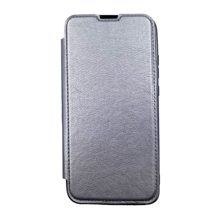 Flip tok Huawei P40 Lite E Electrobook modell kártyatartóval, ütésálló, ezüst Viceversa