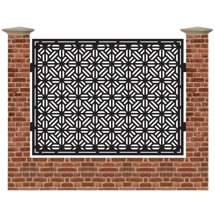 Panou de gard mare din tabla debitata cu plasma Max Fasade 1500 x 1940 mm