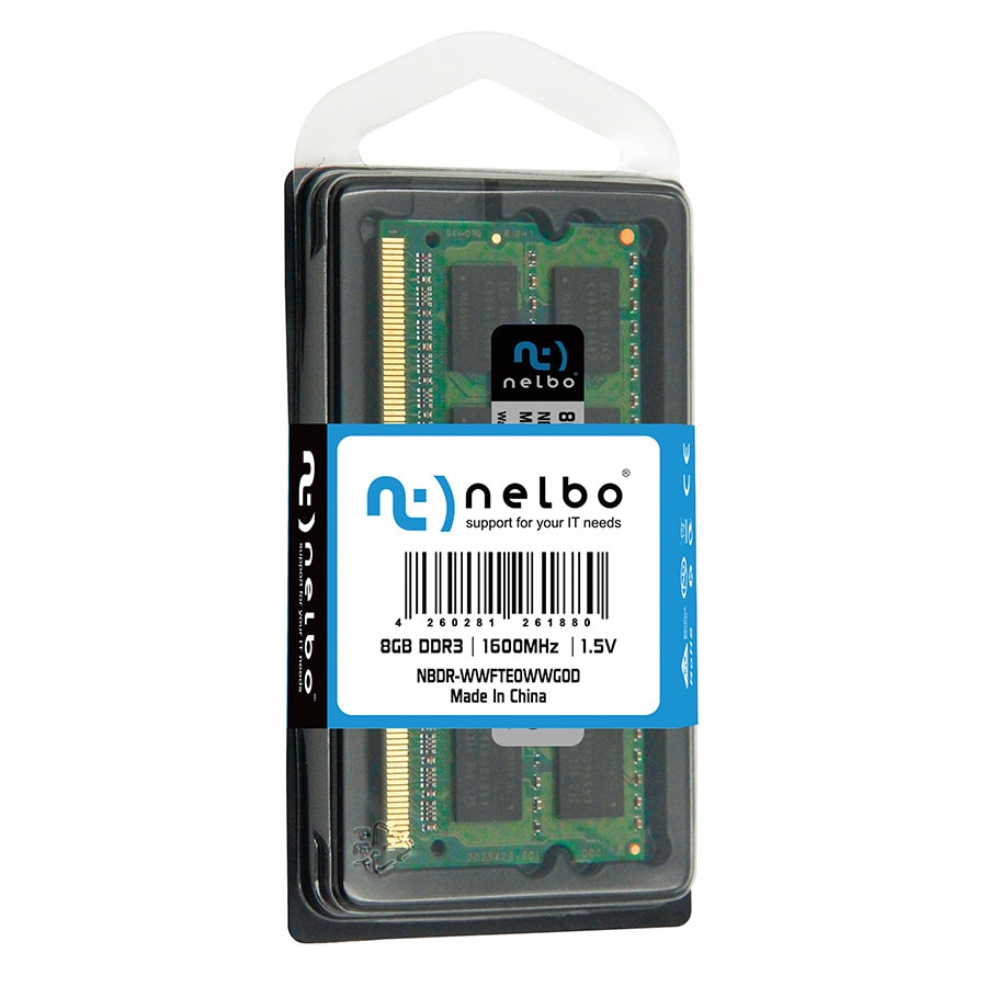 Memorie RAM 8 GB sodimm ddr3, 1600 Mhz, Nelbo, pentru laptop - eMAG.ro