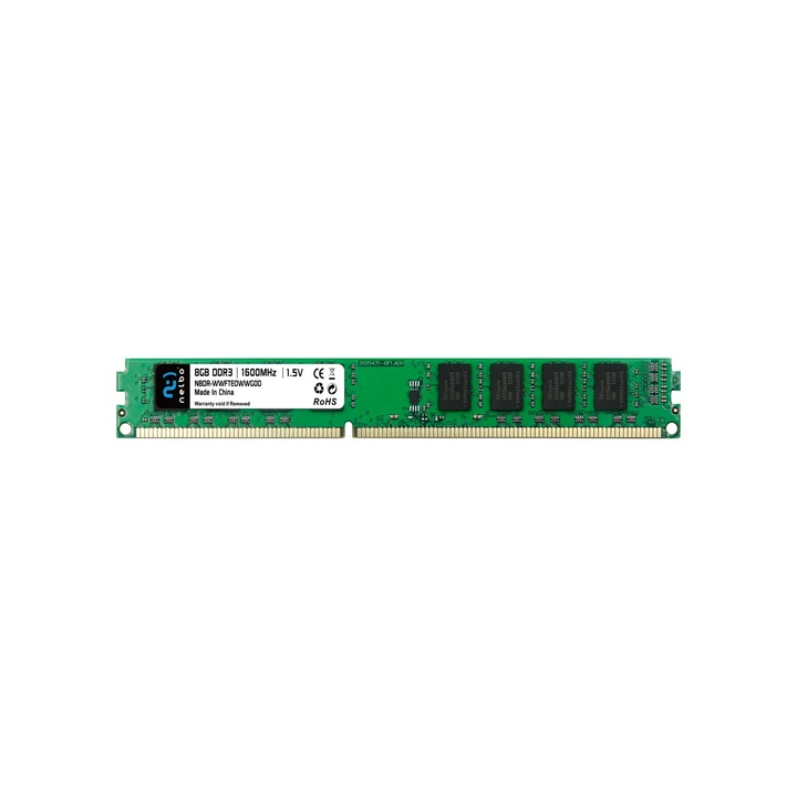Оперативна памет Nelbo, 8 GB, DDR3, 1600 Mhz, За компютър