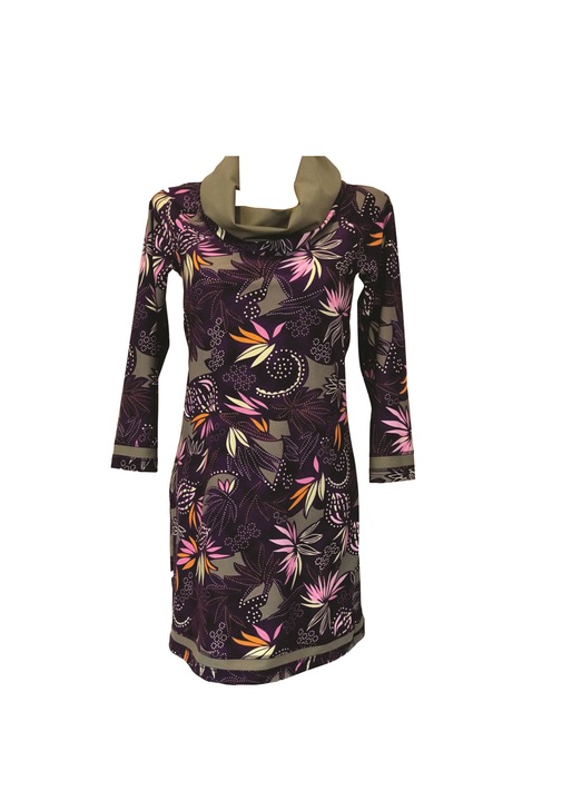 Rochie VANESSA, Blexy, 80% poliamida/ 20% elastan, Portocaliu/Violet