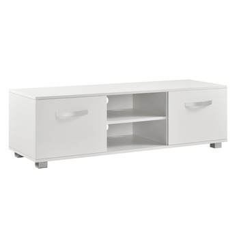 Masa televizor Laugar W, en.casa, 120 x 40 x 38 cm, Pal melaminat, alb/alb extra lucios Masa televizor Laugar W, en.casa, 120 x 40 x 38 cm, Pal melaminat, alb/alb extra lucios