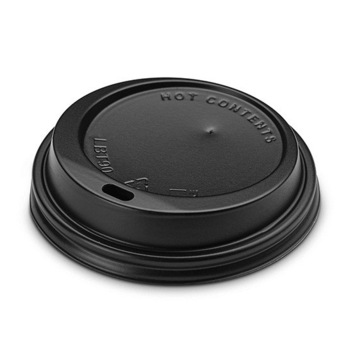 Capac negru D62mm, pahare carton 120ml, 4oz Capac negru D62mm, pahare carton 120ml, 4oz