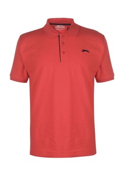 Tricou polo pentru barbati, Slazenger Plain Polo, Rosu Tricou polo pentru barbati, Slazenger Plain Polo, Rosu