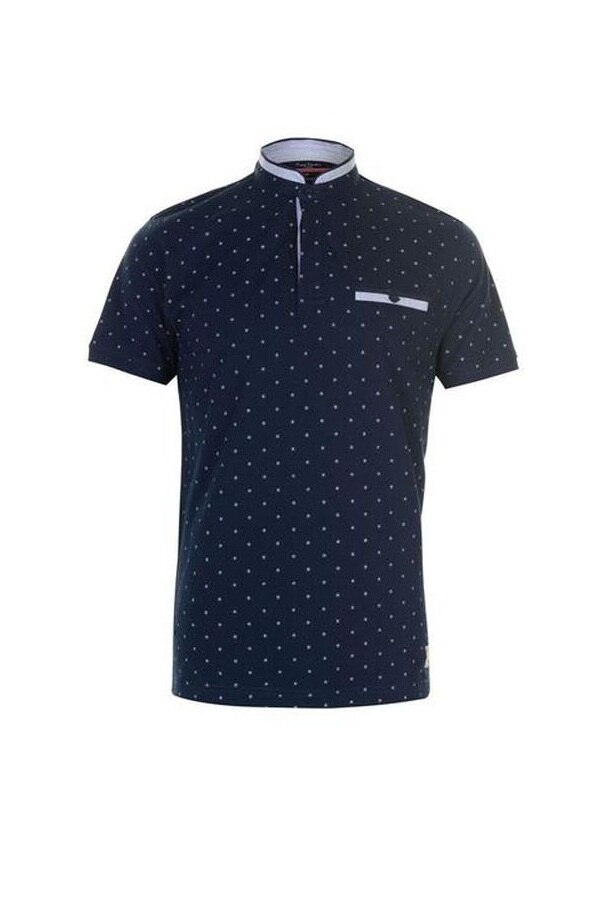 Tricou tip polo, Pierre Cardin, Bleumarin, Albastru inchis, XL