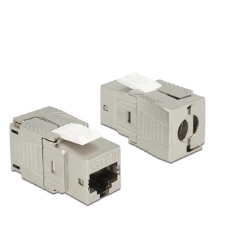 Modul keystone RJ45 jack Cat 8 toolfree, Delock 86488 Modul keystone RJ45 jack Cat 8 toolfree, Delock 86488