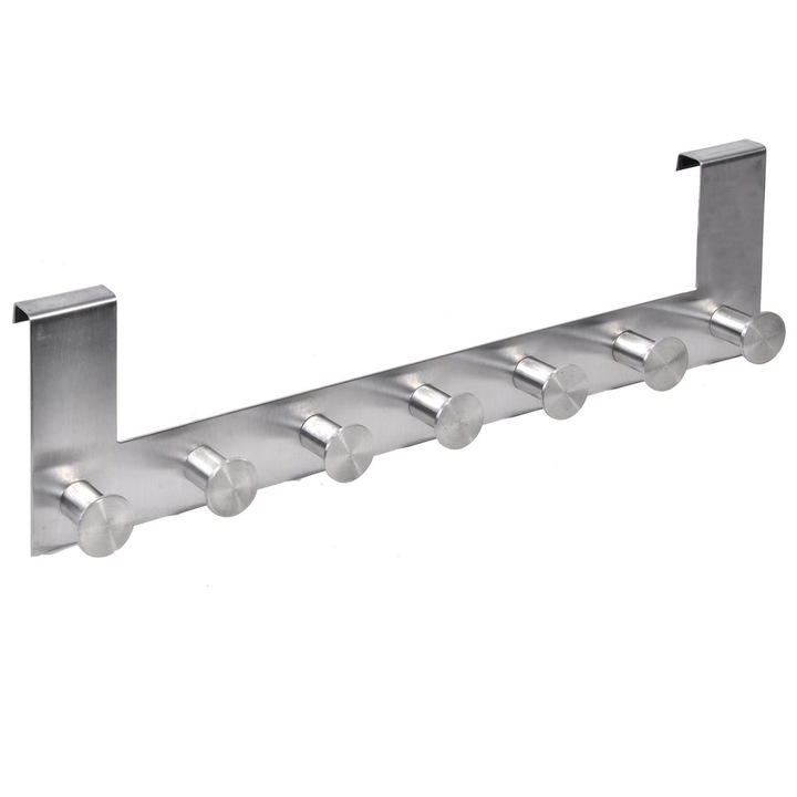 Cuier metalic cu 7 pozitii, DecorCasa, 40 cm