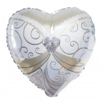 Balon folie, pentru nunta, figurina, inima Balon folie, pentru nunta, figurina, inima
