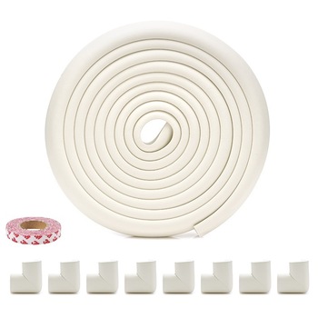 Banda protectie subtire extra lunga 5 m cu 8 coltare incluse, alb Banda protectie subtire extra lunga 5 m cu 8 coltare incluse, alb