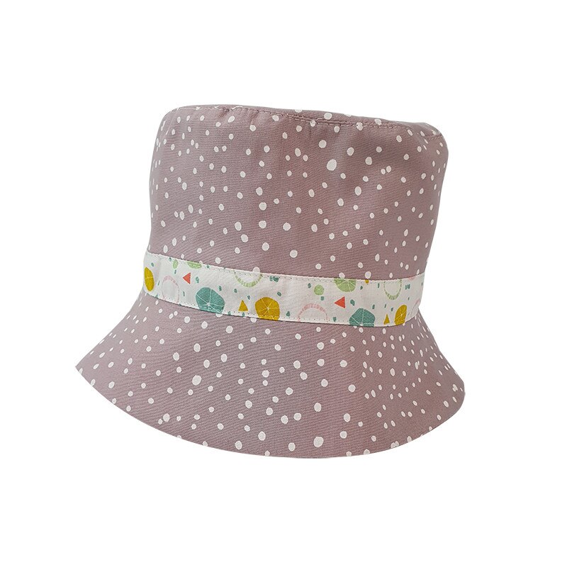 Palarie subtire roz-gri de vara pentru copii 3-4 ani, KidsDecor, 52 cm