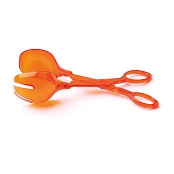 Cleste pentru salata Rainbow, Color Life, plastic, portocaliu Cleste pentru salata Rainbow, Color Life, plastic, portocaliu