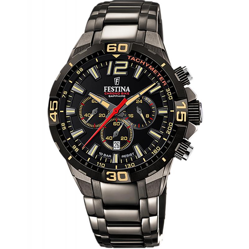 Ceas cronograf Festina Chrono Bike F20527, 10 ATM, Negru