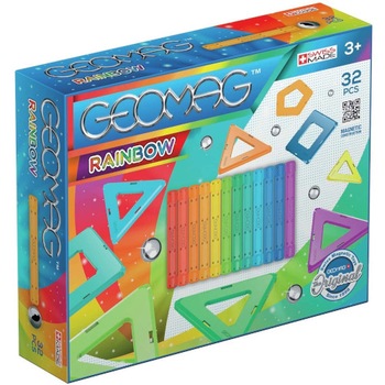 Set Geomag Constructie Magnetic Rainbow 32 piese Set Geomag Constructie Magnetic Rainbow 32 piese