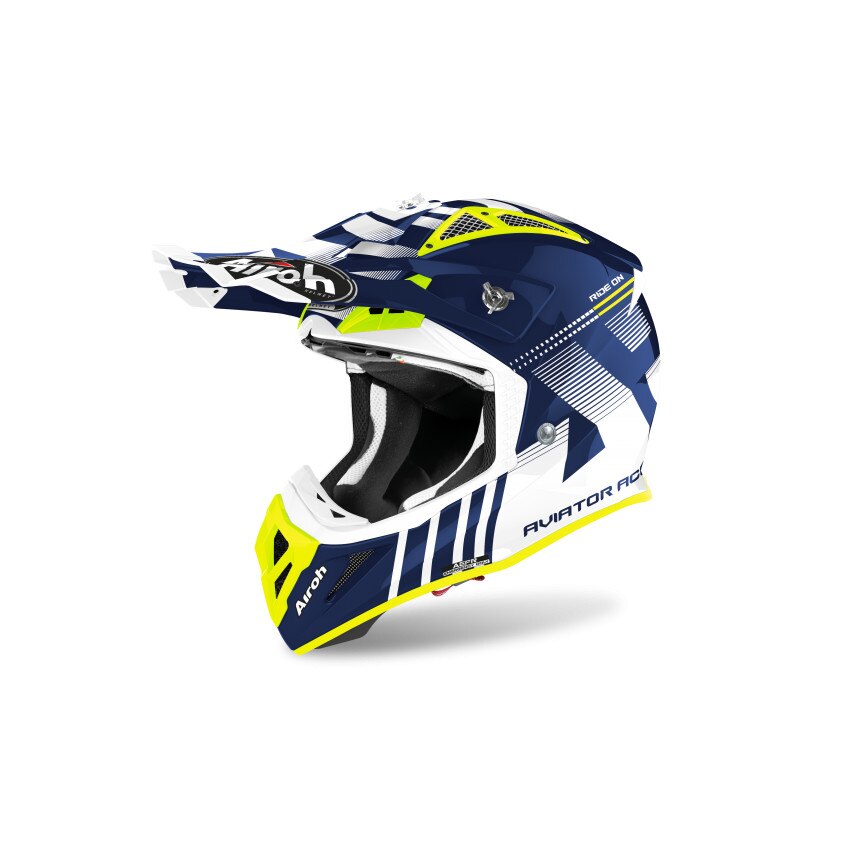 Casca protectie, Aviator Ace nemesi blue gloss, Multicolor, L