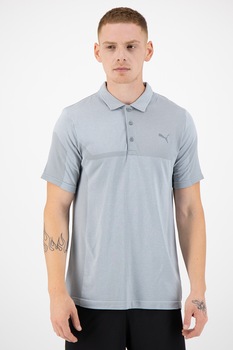 Puma, Tricou polo cu tehnologie DryCell, pentru golf evoKnit, Gri Puma, Tricou polo cu tehnologie DryCell, pentru golf evoKnit, Gri