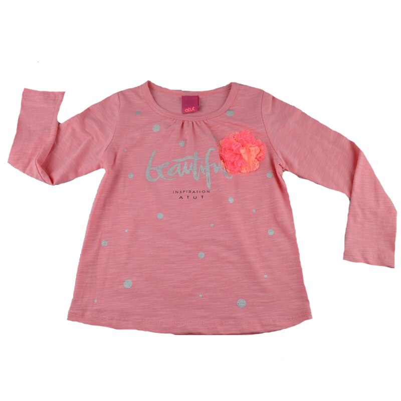 Bluza cu maneca lunga pentru fete Atut A-6222, Roz, 92