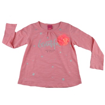 Bluza cu maneca lunga pentru fete Atut A-6222, Roz, 92 Bluza cu maneca lunga pentru fete Atut A-6222, Roz, 92