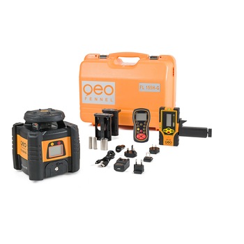 Nivela laser rotativa orizontala cu afisaj, Geo-Fennel, FL 155H-G cu receptor FR 45 Nivela laser rotativa orizontala cu afisaj, Geo-Fennel, FL 155H-G cu receptor FR 45