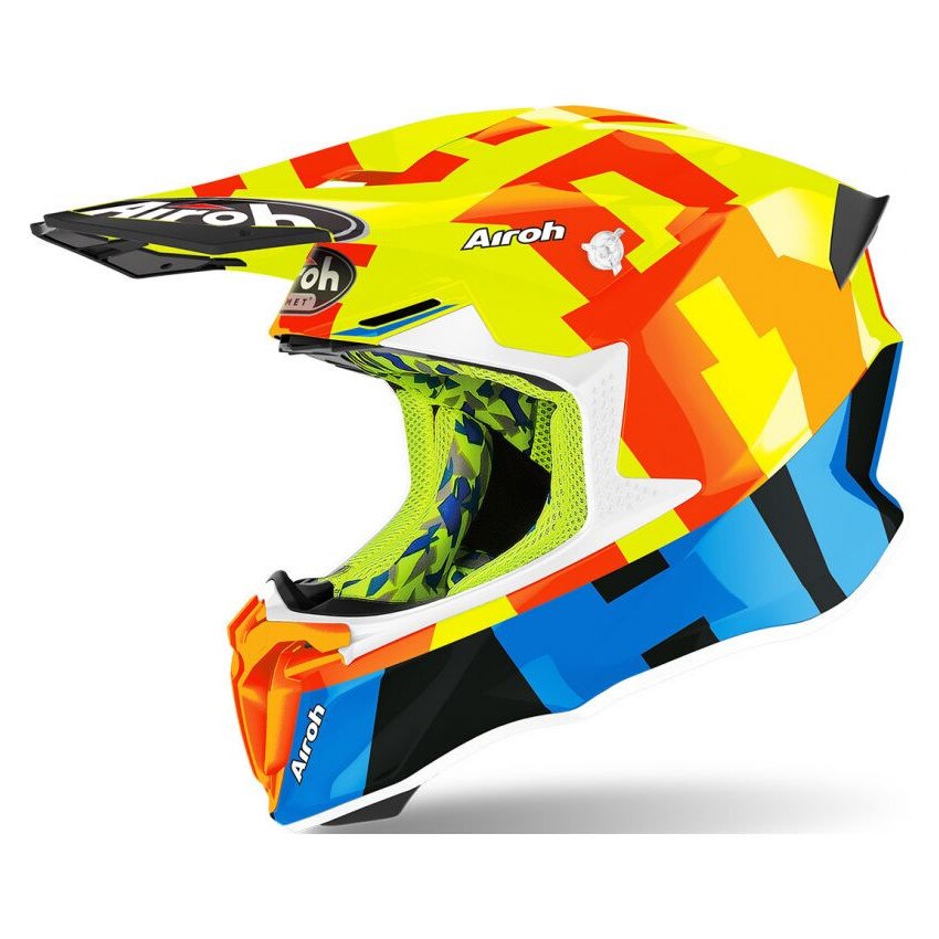 Casca protectie, Airoh Twist 2.0 frame yellow gloss, Multicolor, XL