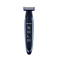 Aparat de ras electric Micro Touch, SOLO, fara fir, 3 piepteni distantieri, negru/albastru