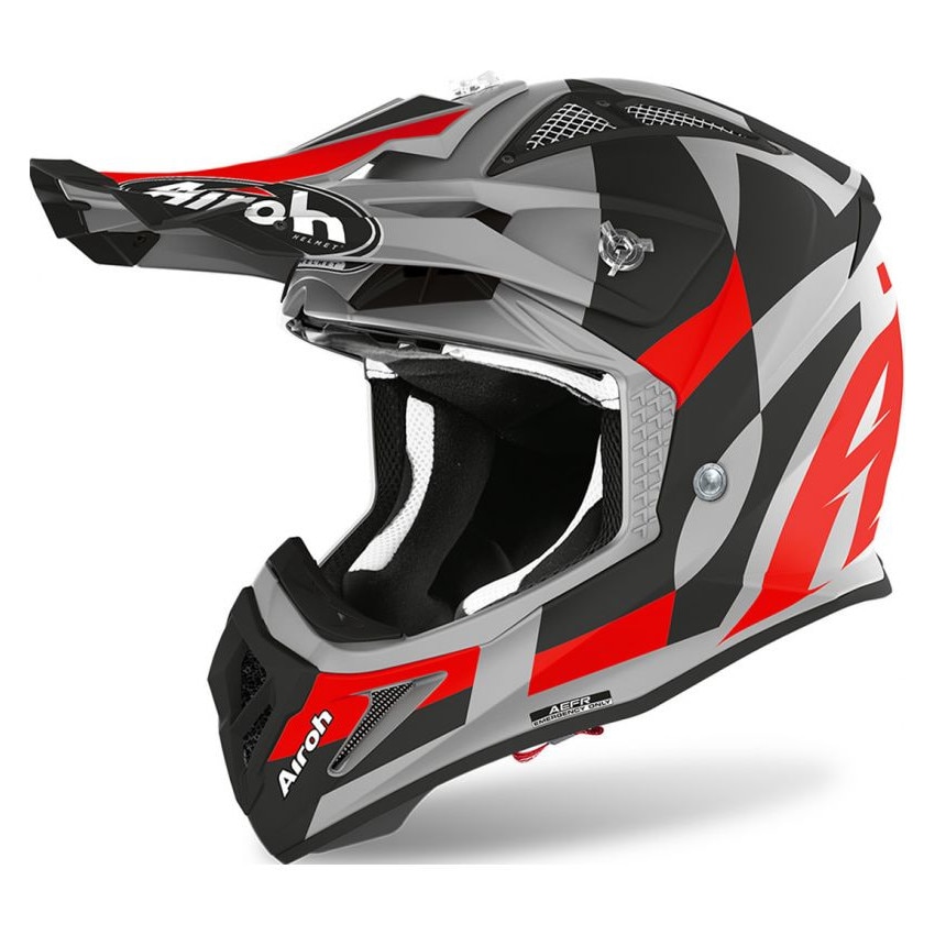 Casca protectie, Aviator Ace trick red matt, Multicolor, M