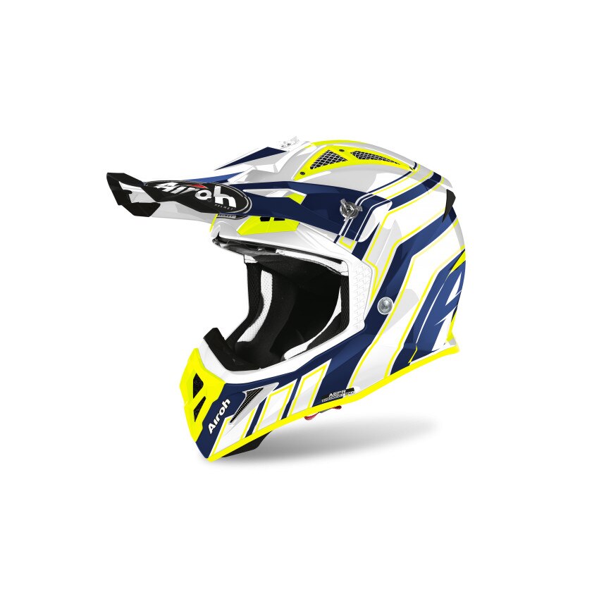 Casca protectie, Aviator Ace art blue gloss, Multicolor, M