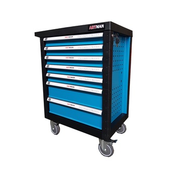 Dulap mobil pentru scule, prevazut cu 7 sertare culisante Dulap mobil pentru scule, prevazut cu 7 sertare culisante