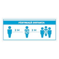 sticker de atentionare pentru grupuri mai mari de persoane pastreaza distanta alb-albastru 20x8 cm imagen 9_0_
0