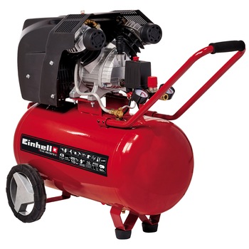 Compresor Einhell TE-AC 400/50/10 V, 2200 W, 2 cilindri, 270 l/min debit aer, 10 bar presiune maxima, 50 l volum rezervor Compresor Einhell TE-AC 400/50/10 V, 2200 W, 2 cilindri, 270 l/min debit aer, 10 bar presiune maxima, 50 l volum rezervor