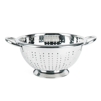 Strecuratoare inox 18/0 cu 2 manere Color Life, 22 cm Strecuratoare inox 18/0 cu 2 manere Color Life, 22 cm