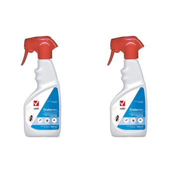 Set 2 x Insecticid Spray Draker RTU anti tantari, gandaci, plosnite, furnici, 400 ml Set 2 x Insecticid Spray Draker RTU anti tantari, gandaci, plosnite, furnici, 400 ml