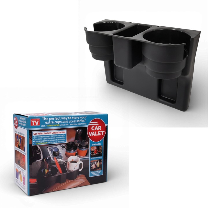 Suport auto pentru depozitare pahare si accesorii Car Valet