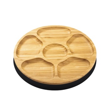 Platou rotund divizat bambus 33 cm Platou rotund divizat bambus 33 cm