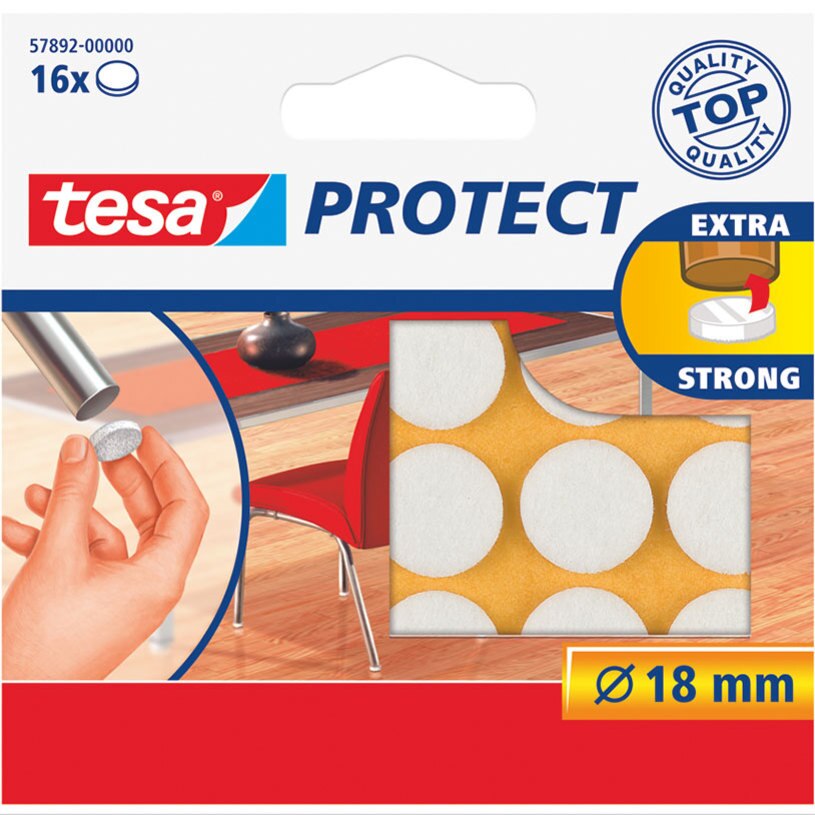 Protectii pasla pentru mobilier Mark.B7 Tesa 1.8 cm, Alb
