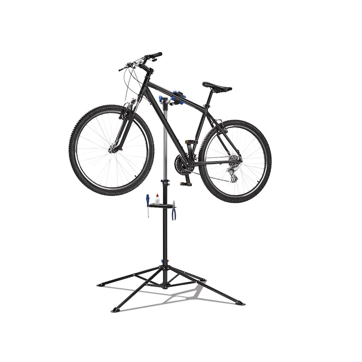 Crivit Sports kerékpár / bicikli szerelőállvány, 107 - 188 cm szerelő állvány szerszámtartóval, 22 - 55 mm vázméretig