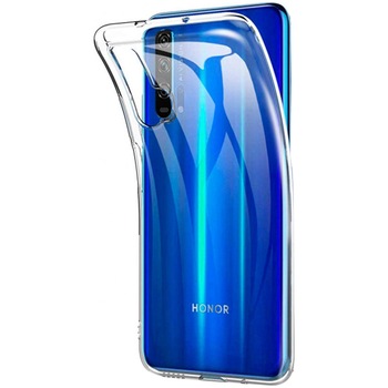 Husa de protectie Senso Silicon pentru Huawei Nova 5T, Transparent Husa de protectie Senso Silicon pentru Huawei Nova 5T, Transparent