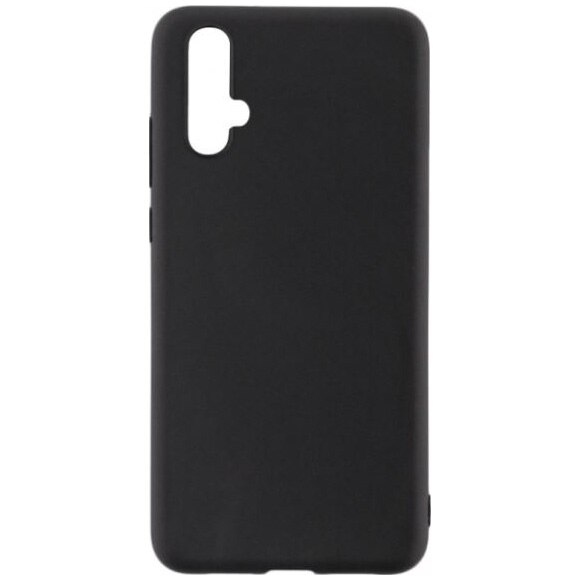 Husa de protectie Senso Silicon Soft Mat pentru Huawei Nova 5T, Negru