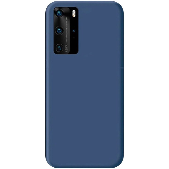 Husa de protectie Senso Silicon Soft Mat pentru Huawei P40, Albastru