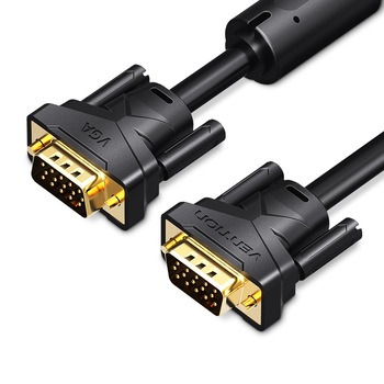 Cablu VGA (3 + 6) , Tata-Tata , 1080P Full-HD , 2 metri, Vention Cablu VGA (3 + 6) , Tata-Tata , 1080P Full-HD , 2 metri, Vention