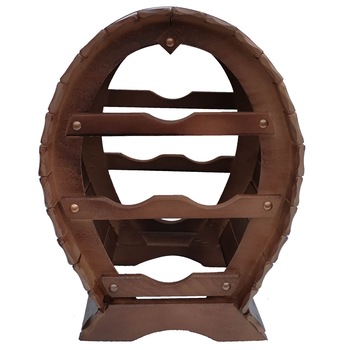 Suport pentru 4 sticle vin, lemn, maro Suport pentru 4 sticle vin, lemn, maro