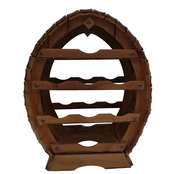 Suport pentru 8 sticle vin, lemn, maro Suport pentru 8 sticle vin, lemn, maro