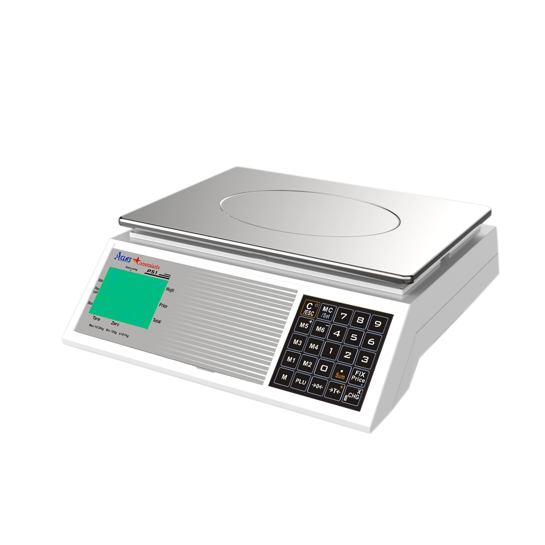 Cantar comercial cu acumulator Aclas PS1A 15/30kg