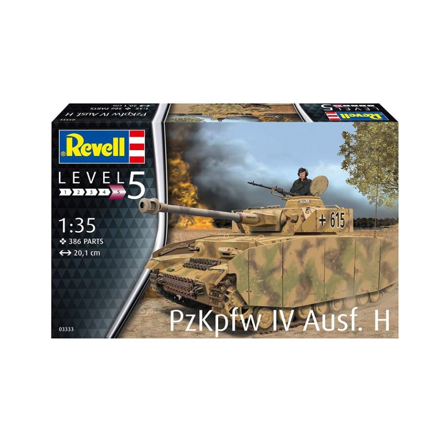 Vehicul militar de construit Revell Panzer IV Ausf. H 386 piese
