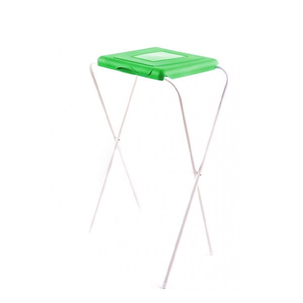 Suport pentru saci menajeri,pentru colectare selectiva, Jotta, 1 compartiment verde, 37x39x82 cm