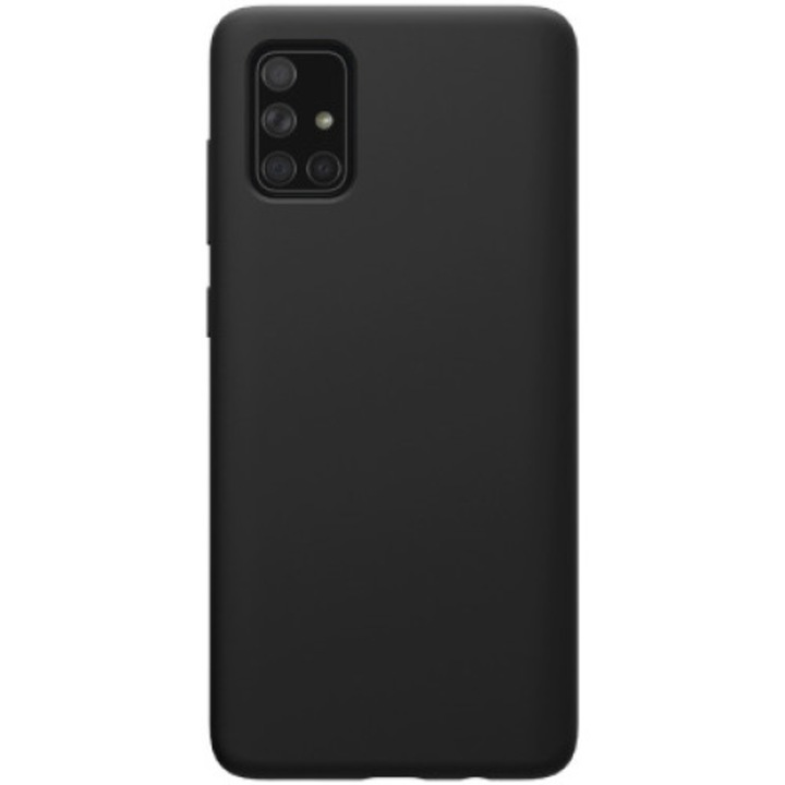 Husa de protectie pentru Samsung Galaxy A51, Etlephe, Silicon, Negru