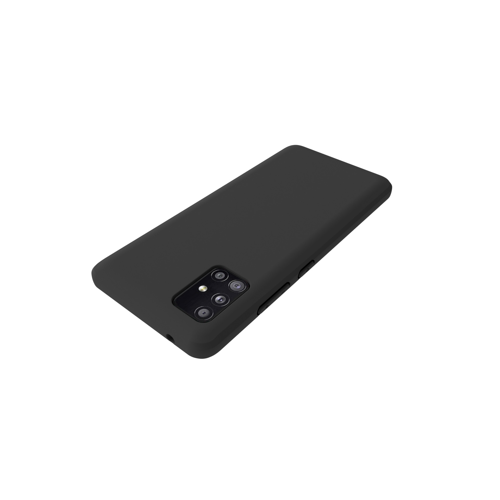Husa de protectie pentru Samsung Galaxy A51, Etlephe, Silicon, Negru